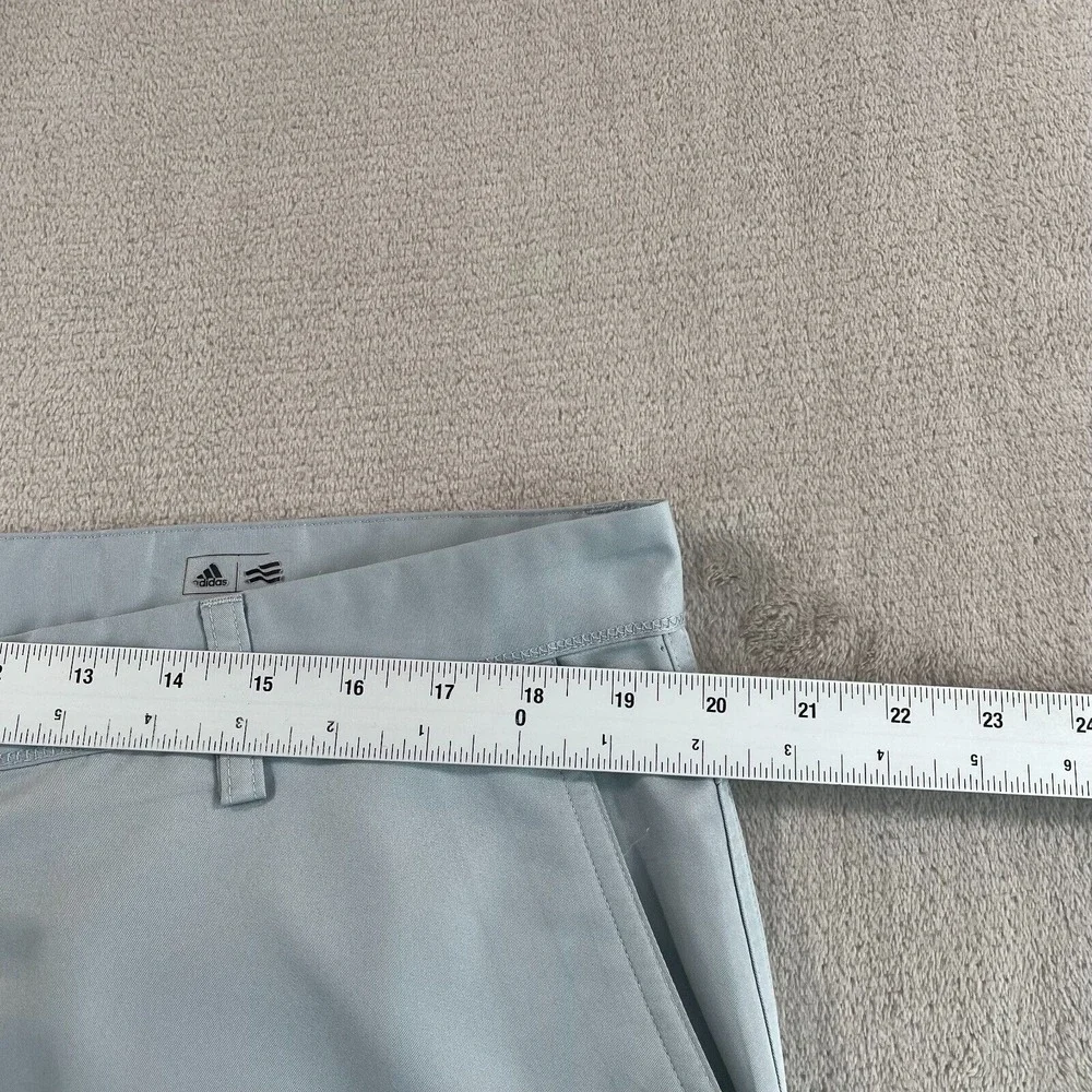 Adidas Climalite Golf Pants Men 38x32 Gray Active Perfomance Chino‎ Back Logo